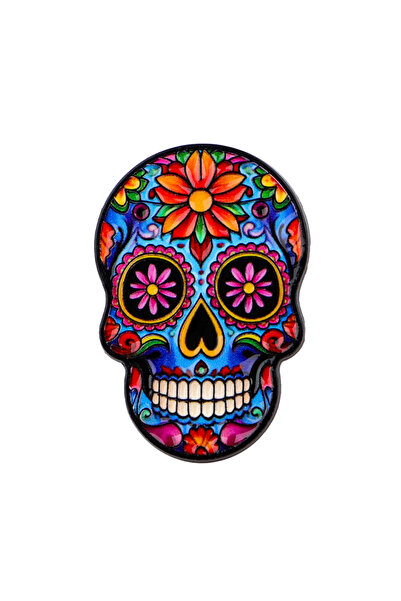 Choice دبوس واحد ملون على شكل جمجمة مطلية بالمينا للهالوين، بروش على شكل طبق ...