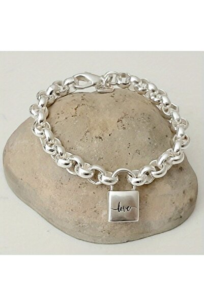 Choice سوار YF8064-1 فاخر بتصميم عصري، مزين بسلسلة قفل مربعة الشكل، وسلسلة مج...