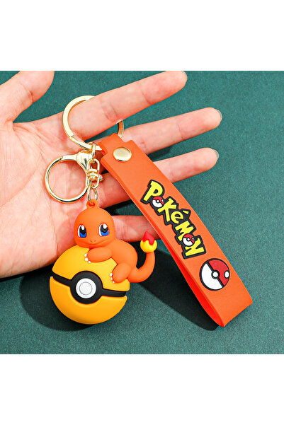 Choice 1pc KC4607 1pc/10pcs 3D Stereo Pokémon Poké Ball Keychains Set Cute Do...
