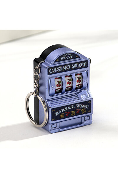 Choice purple Fruit Slot Machine Keychain Lucky Charm Jackpot Keychains Mini ...