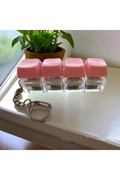 Choice A6 "Stress-Reducing Fidget Keychain, 4-Key Adult Toy Keyboard Caps, DI...