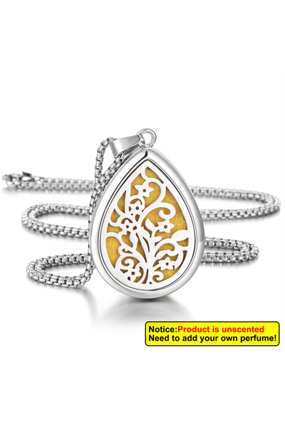 Choice قلادة ناشرة للروائح العطرية على شكل قطرة ماء، بطول 70 سم، من تصميم XN0...