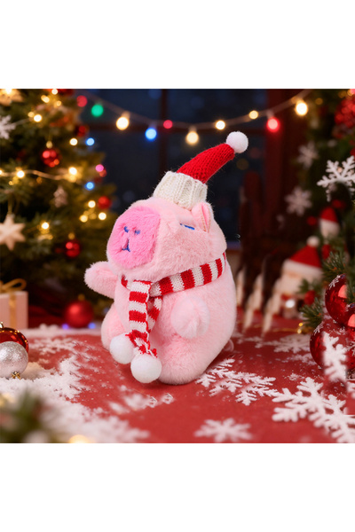 Choice قبعة عيد الميلاد الجديدة اللطيفة من زاكول، باللون الوردي، مع قلادة على...