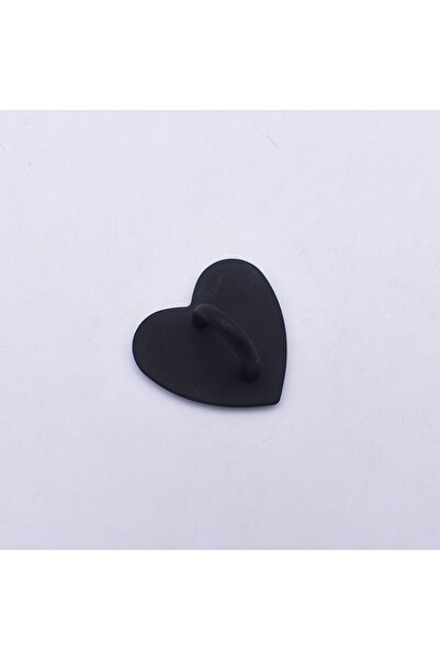 Choice 5 قطع سوداء - 5 قطع من حامل تعليقة الهاتف المعدني على شكل قلب لاصق كاو...