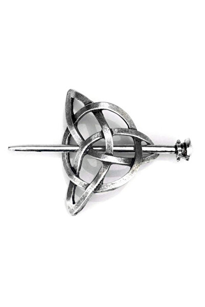 Choice مشابك شعر V-1 فايكنج سلتيك، دبابيس شعر عتيقة بعقدة سلتيك، دبابيس شعر فضية عتيقة الطراز، فايكنج ميتال