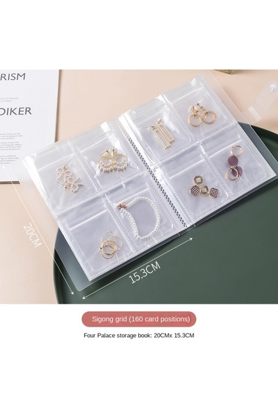 Choice صندوق تخزين مجوهرات أسود، للأقراط، مقاوم للأكسدة، للخواتم، حلي اليد، ش...