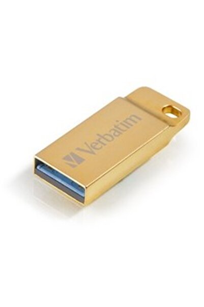Verbatim Metal Executive 32GB USB 3.0 Gold Drive - Premium, Durable & Water-R...