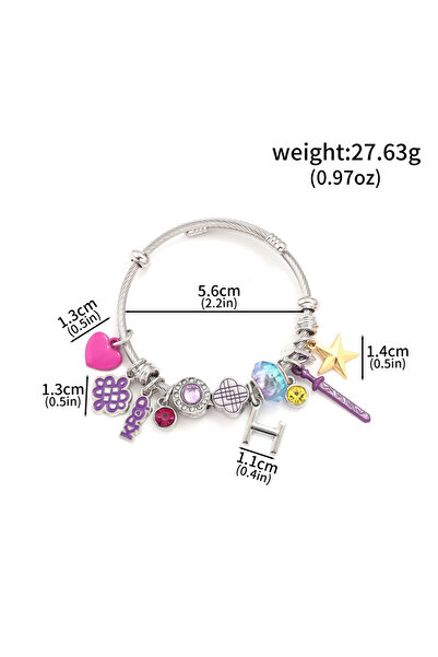 Miniso B00248 Krean K-Pop HUNTR/X Bracelets For Men Women Bead Enamel Pendant...