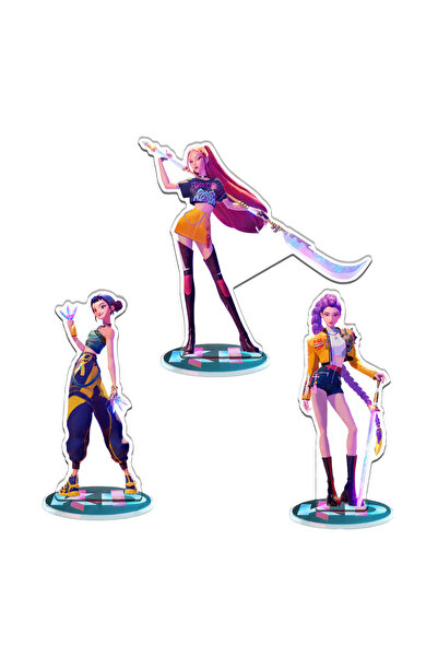 Choice 3 قطع من مجسمات صائدي الشياطين الكوريين، زينة مكتبية من الأكريليك، شخص...