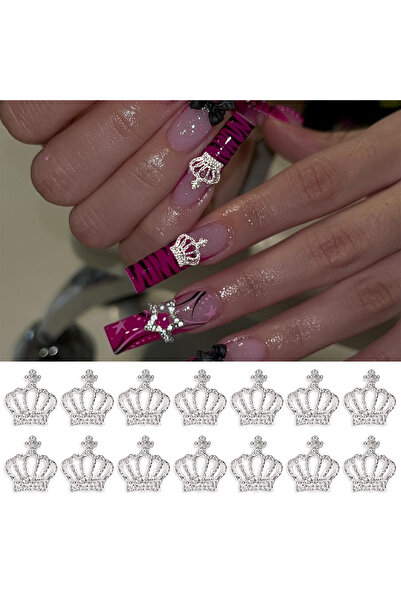 Choice 06 تاج على شكل قلب ثلاثي الأبعاد رائع مرصع بأحجار الراين الخماسية، مجو...