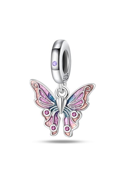 Choice PAC938 خرزات على شكل فراشة باربي من الفضة الخالصة عيار 925، دلايات حشر...