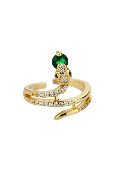 Choice 3 خواتم ثعبان من الفولاذ المقاوم للصدأ للنساء والرجال، لون ذهبي، مفتوح...