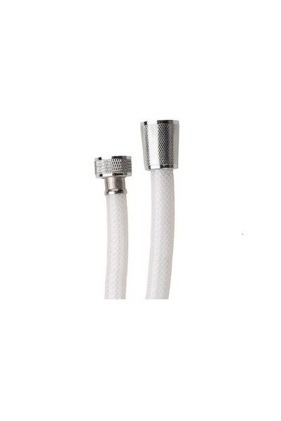 Radinavico Furtun de duș, 120 cm, PVC flexibil, sistem anti-răsucire, alb, Italia