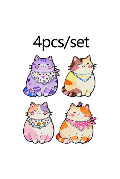 Choice 9 دبابيس معدنية على شكل قطط ملونة لطيفة مطلية بالمينا، حيوانات كرتونية...