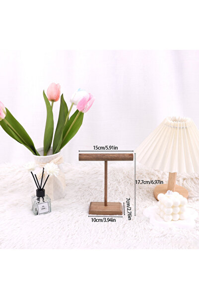 Choice S Wooden Jewelry Bracelet Storage Display Chain Watch T-Bar Rack Organizer Hard Stand Holder Jewelr.