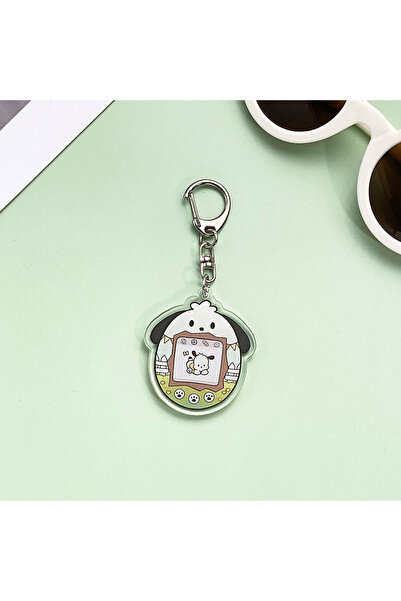 Miniso 5cm 7 Kawaii Sanrio Cartoon Funny Egg Kuromi Pochacco BADBADTZ-MARU Ac...