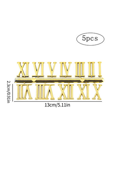 Choice 5pcs Roman-Gold Clock Numerals Arabic Roman Number Restore Clock Numerals Accessories DIY Epoxy Resi