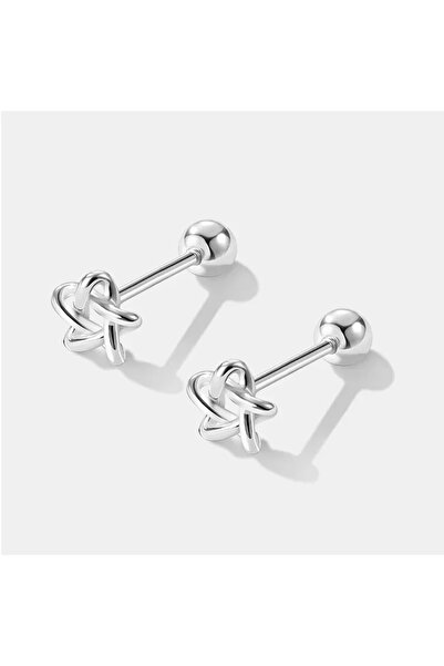 Choice زوج واحد من أقراط التراغوس الحلزونية الفضية الكورية للنساء، مقاس 114-5...