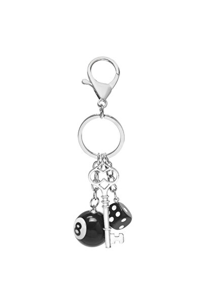 Choice 1 8ball Keychain Billiard Keychain Mini Ball Pendant Key Ring Resin Ke...