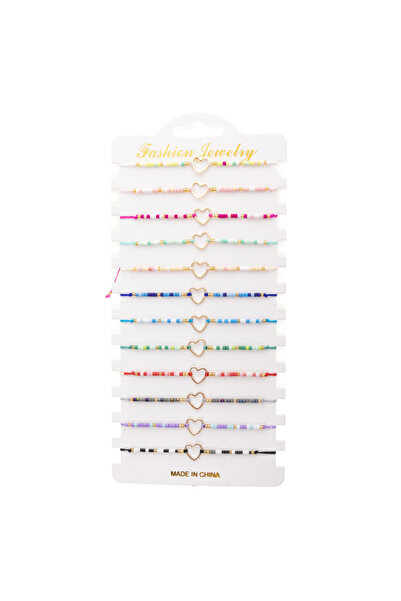 Choice مجموعة أساور يدوية الصنع من 12 قطعة من خرز الكريستال القابل للتعديل، م...