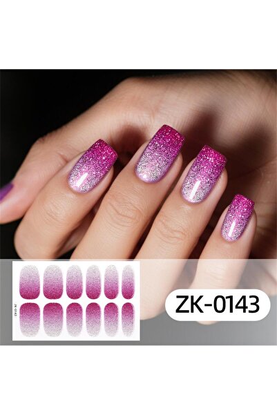 Choice ملصقات تزيين الأظافر بتصميم عين القطة المتدرجة ZK-0143، مجموعة من 16 ق...