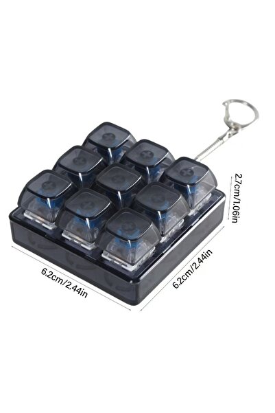 Choice 9 Keys-Black New 3/4/9 Keys Finger Keyboard Keycap Stress Relief Fidge...