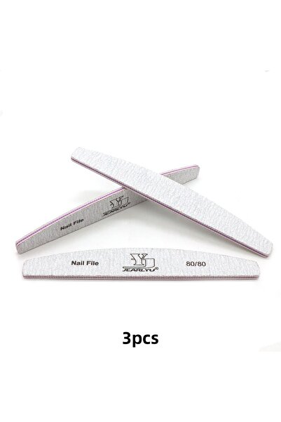 Choice 3 مبارد أظافر، عبوة من 3/5/10 قطع، مبرد أظافر نصف قمري بدرجة خشونة 80/...