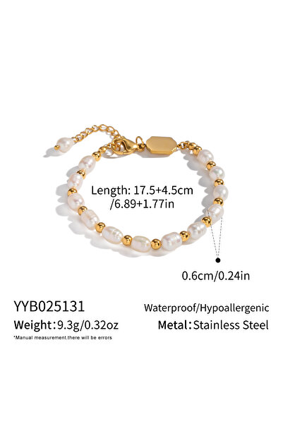 Choice سوار أنيق من سلسلة مطلية بالذهب عيار 18 قيراطًا من الفولاذ المقاوم للص...