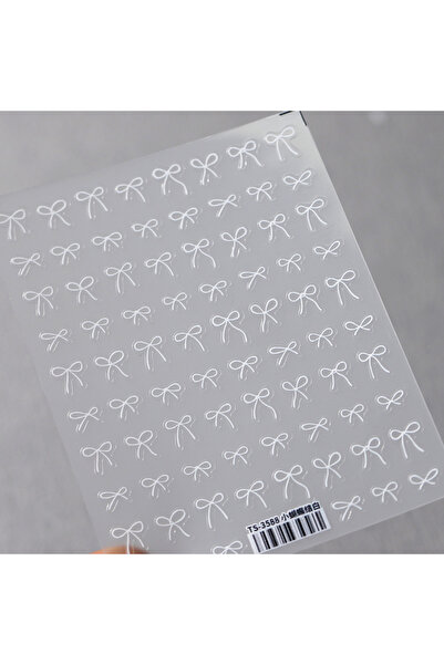 Choice قطعة واحدة من ملصقات تزيين الأظافر على شكل فيونكات ملونة منقوشة، ذهبية...