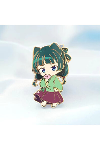 Miniso بروش ماوماو-02، دبوس مينا أنيق لشخصية ماوماو من الأنمي، دبوس طية صدر ا...