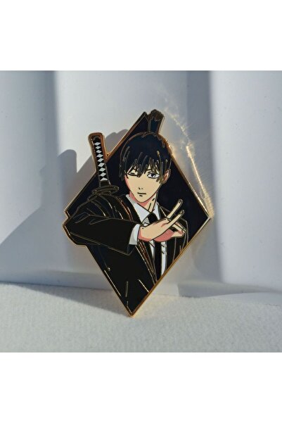 Choice 2 دبوس أنمي منشار كهربائي مطلي بالمينا، بروشات مضادة للأبطال، إكسسوارا...