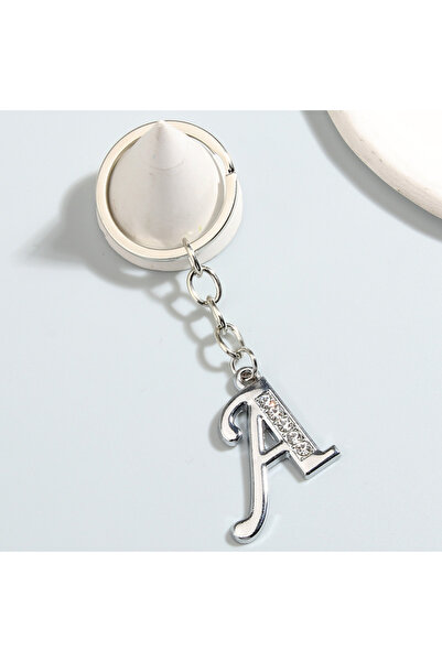 Choice E5073 Metal Keychain A-Z Initial Key Ring 26 Capital Letter Key Chains...