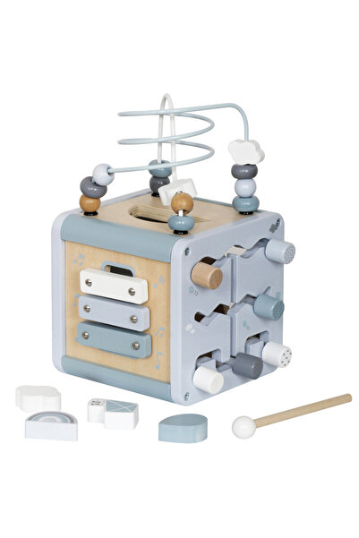 Jokomisiada Cub educational din lemn pentru copii wooden cube, tip Montessori...