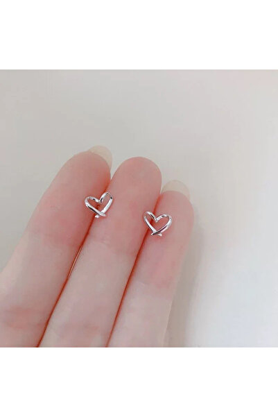 Choice قطعتان من أقراط فضية عيار 925 بتصميم نجمة صغيرة وقلب وفراشة، لون فضي، ...