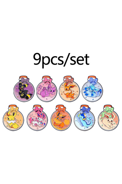 Miniso ١٠ دبابيس مينا على شكل شخصيات أنمي يابانية، بروش كرتوني لطيف، دبوس طية صدر السترة، شارة على حقيبة الظهر، إكسسوارات ملابس