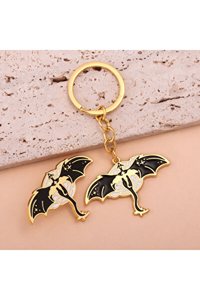 Choice Set Fantasy Fourth Wing Keychain Bag Charms Enamel Pins Cartoon Anime ...
