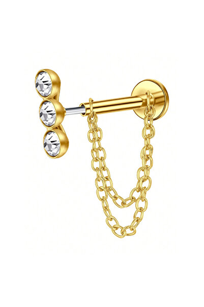 Choice 18 قرطًا هيكليًا، مقاس 16G، 1.2 × 6 مم، قطعة واحدة، أقراط متدلية ذات ظ...