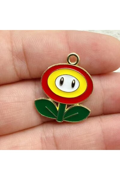 Miniso قلادة معدنية برسومات كرتونية مطلية بالذهب الخالص، 10 قطع، تعليقات من س...