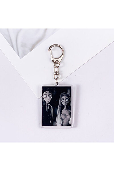 Miniso 5 cm 1 Disney Tim Burton's Corpse Bride Cute Acrylic Keychain Accessor...