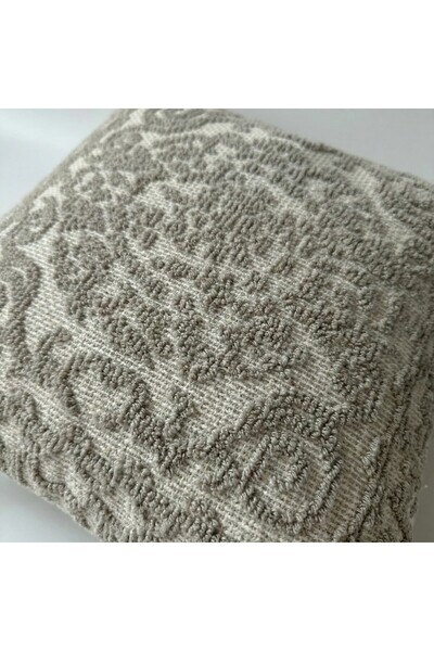 MACASA 100% Organic Cotton Boucle Woven Scandinavian Bohemian Style Single Decorative Premium Throw Pillow Cover