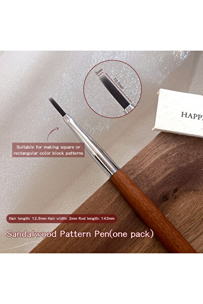 Choice قلم رسم خطوط الأظافر G3GLB21-01-XSH قطعة واحدة، فرشاة أظافر احترافية ل...