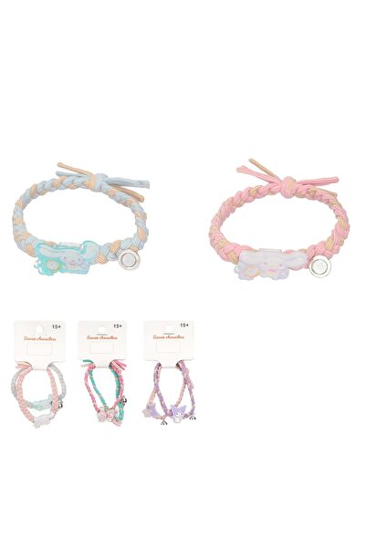 SANRIO Lisanslı Hello Kitty ve Arkadaşları Serisi Örgü Saç Lastiği