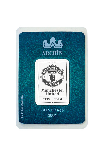 archin Kulce Tasarımlı Manchester United Temalı Doğum Günü Hediyesine Özel Saf Koleksiyonluk Gümüş-745