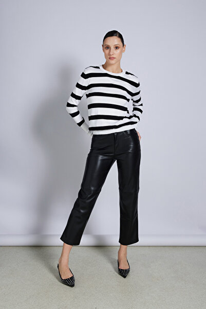 Avrile Striped Knitwear Blouse