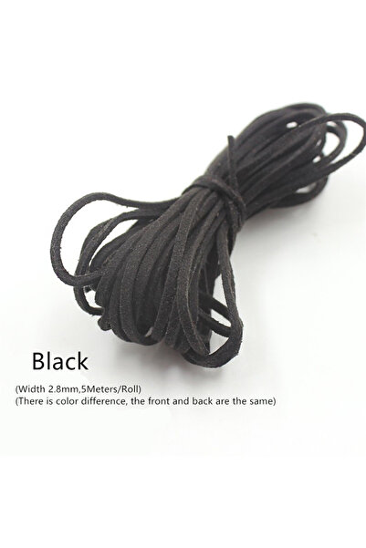 Choice خيط تطريز أسود من الألياف الدقيقة، 3 مم، 5 أمتار، خيط تطريز مسطح من ال...