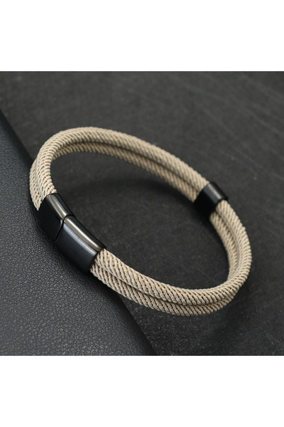 Choice سوار نوتر الجديد للرجال، ثنائي الطبقات، 4 مم، من حبل ميلان عالي الجودة...