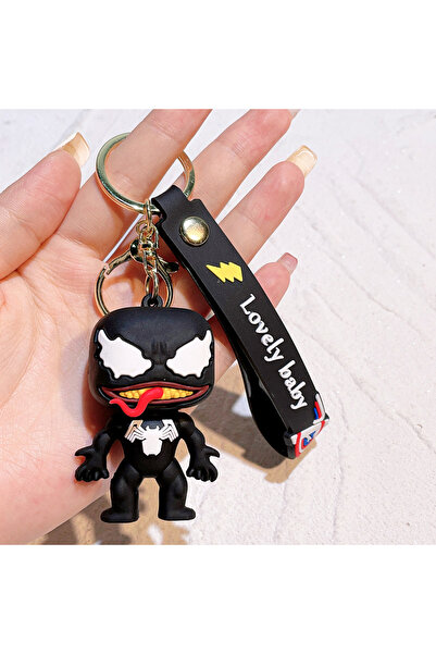 Choice F Anime Venom Keychain Cartoon Cute Doll Figure Keyring Schoolbag Dead...