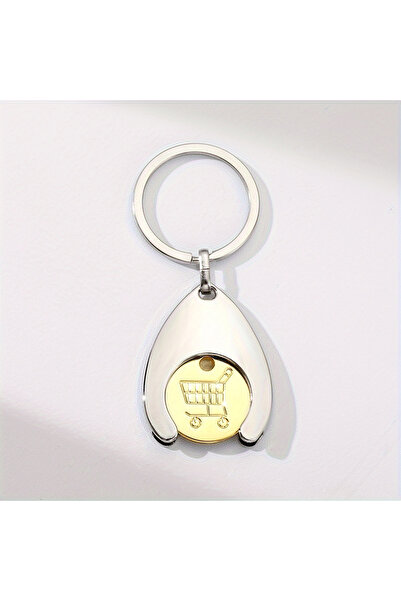 Choice 2 قطعة واحدة، عربة تسوق، دولار أمريكي، يورو، سلسلة مفاتيح سيارة لامعة ...