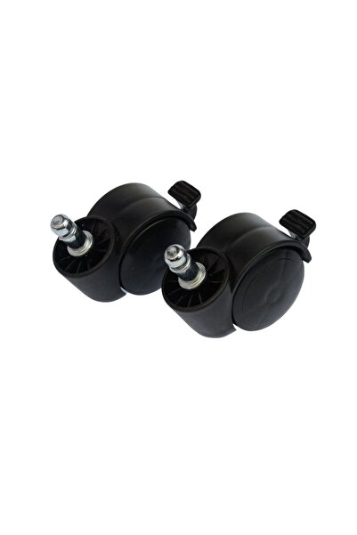 Supervac Roată de scaun de 50 mm, cu roată pivotantă de 11 mm și frână, set de 2