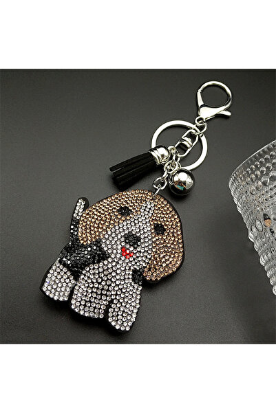 Choice A Lovely Beagle Doggie Keyholder For Women Men Full Crystal Blingbling...